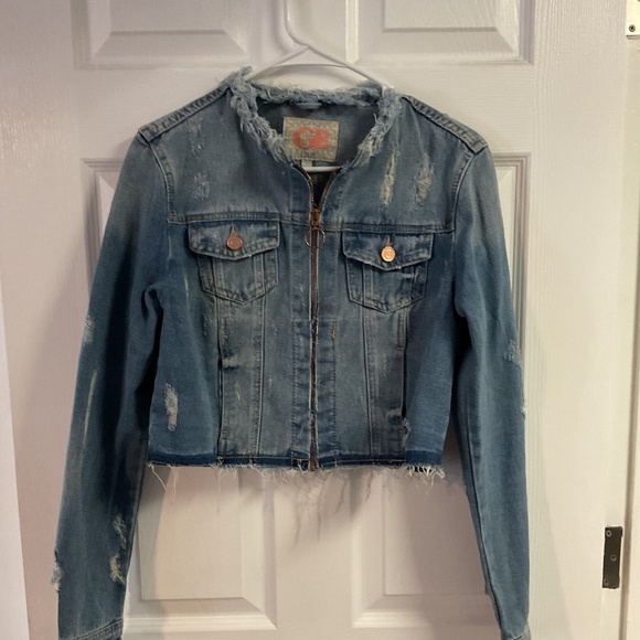 Gianni Bini crop denim jacket - Picture 1 of 4